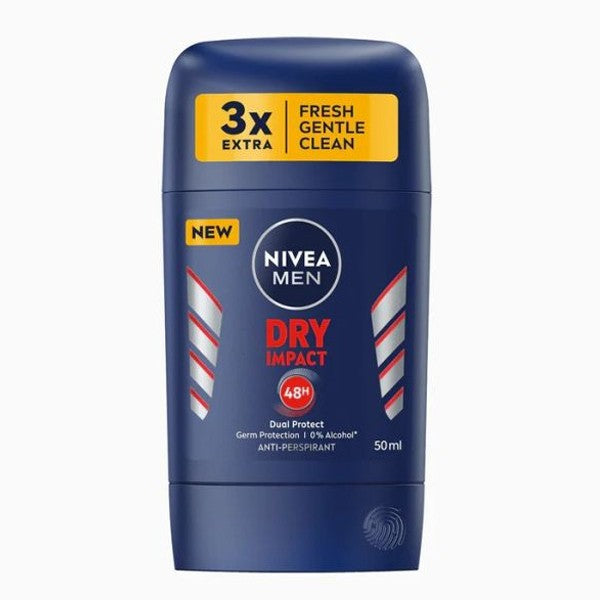 Nivea Deodorant Stick 50ml Men Dry Impact 1in3