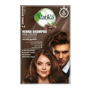 Vatika henna colour shampoo 20ml brown