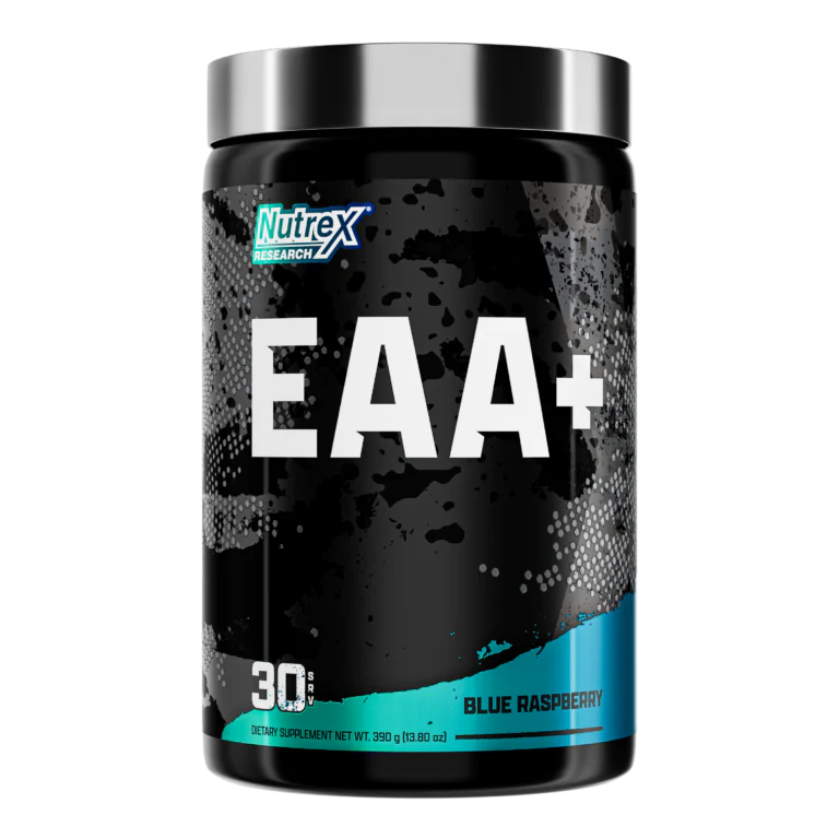Nutrex EAA+ Hydration – Essential Amino Acids & BCAAs, Blue Raspberry 390g
