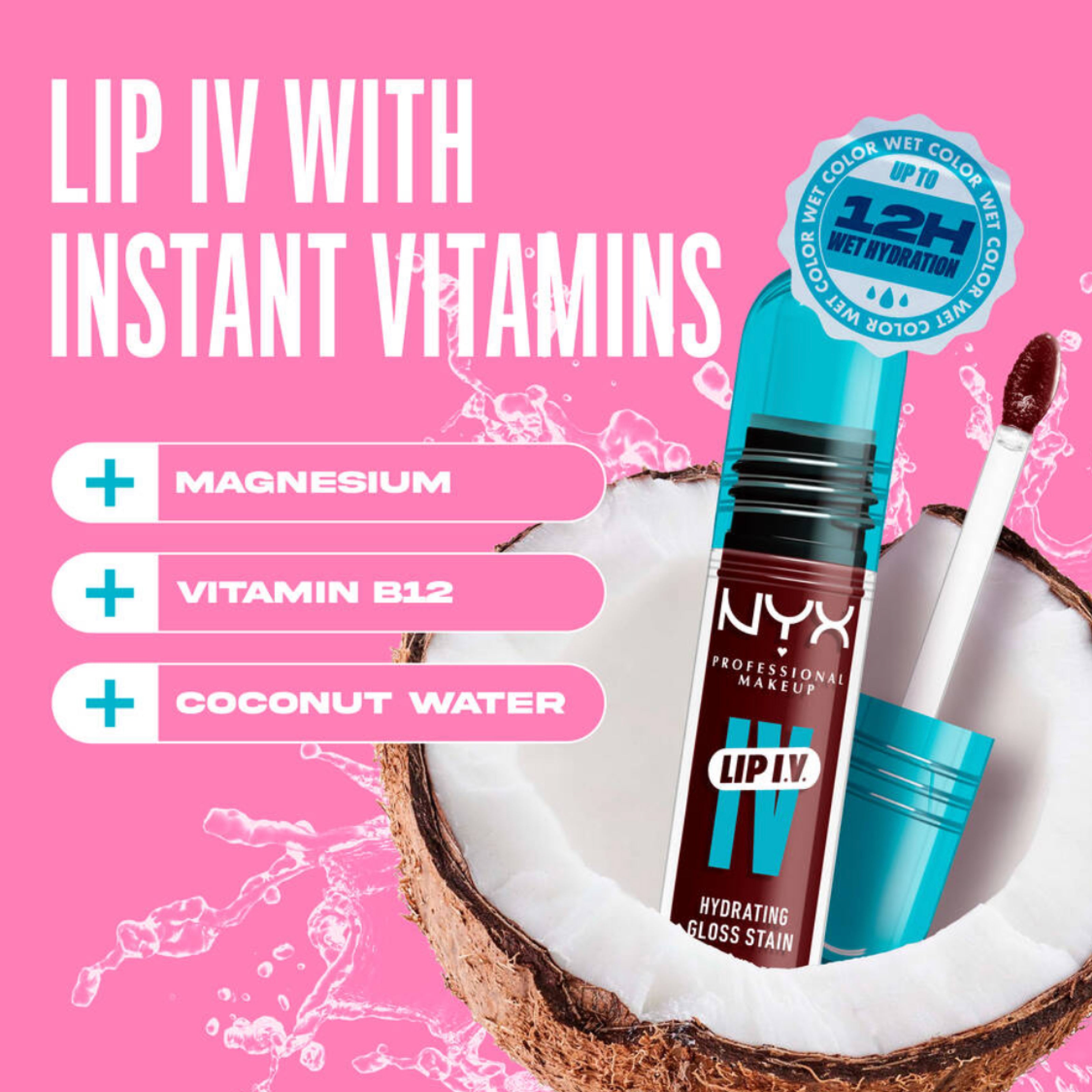 NYX Lip Gloss IV 15 Water Bout Wine - ملمس الشفاه المرطب