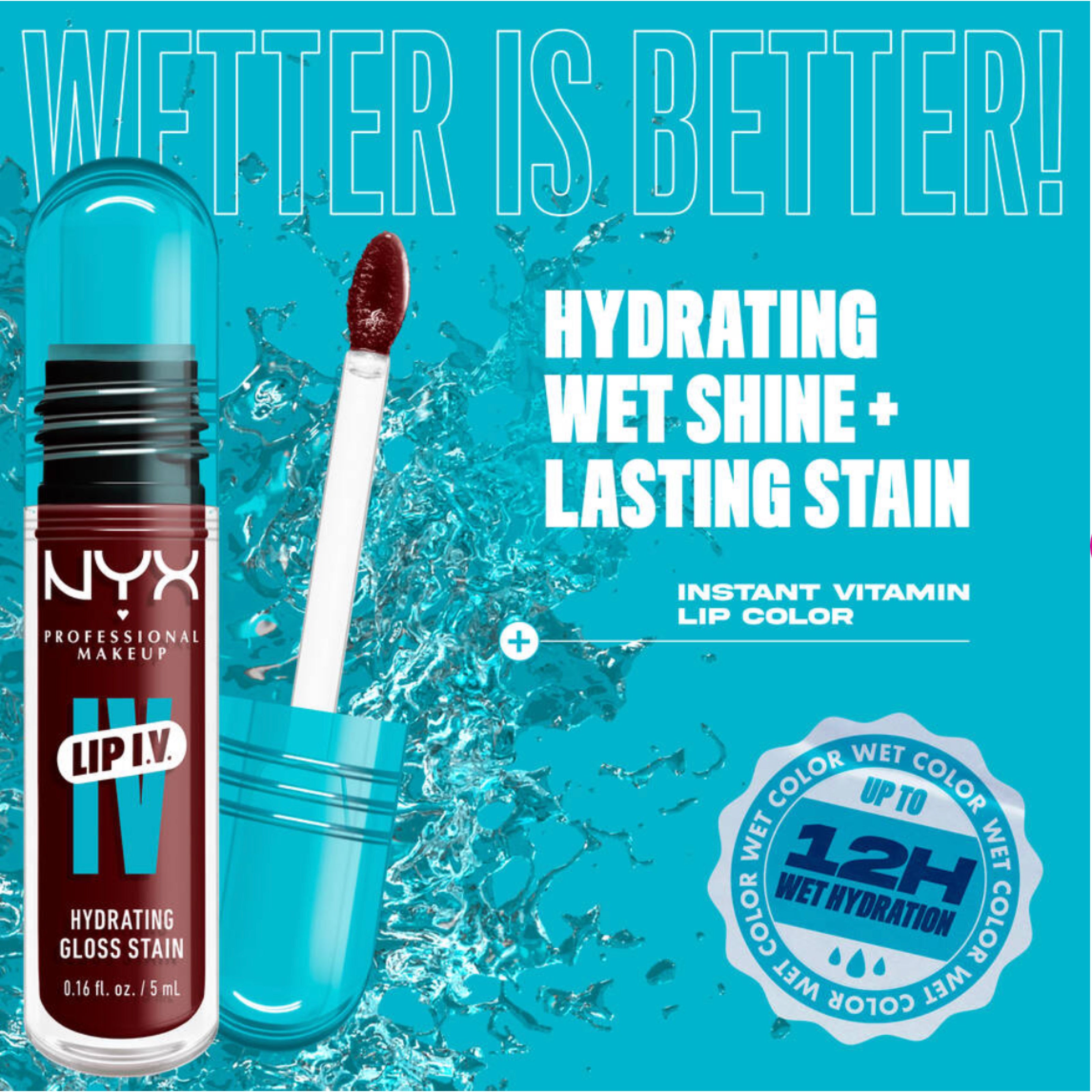 NYX Lip Gloss IV 15 Water Bout Wine - ملمس الشفاه المرطب