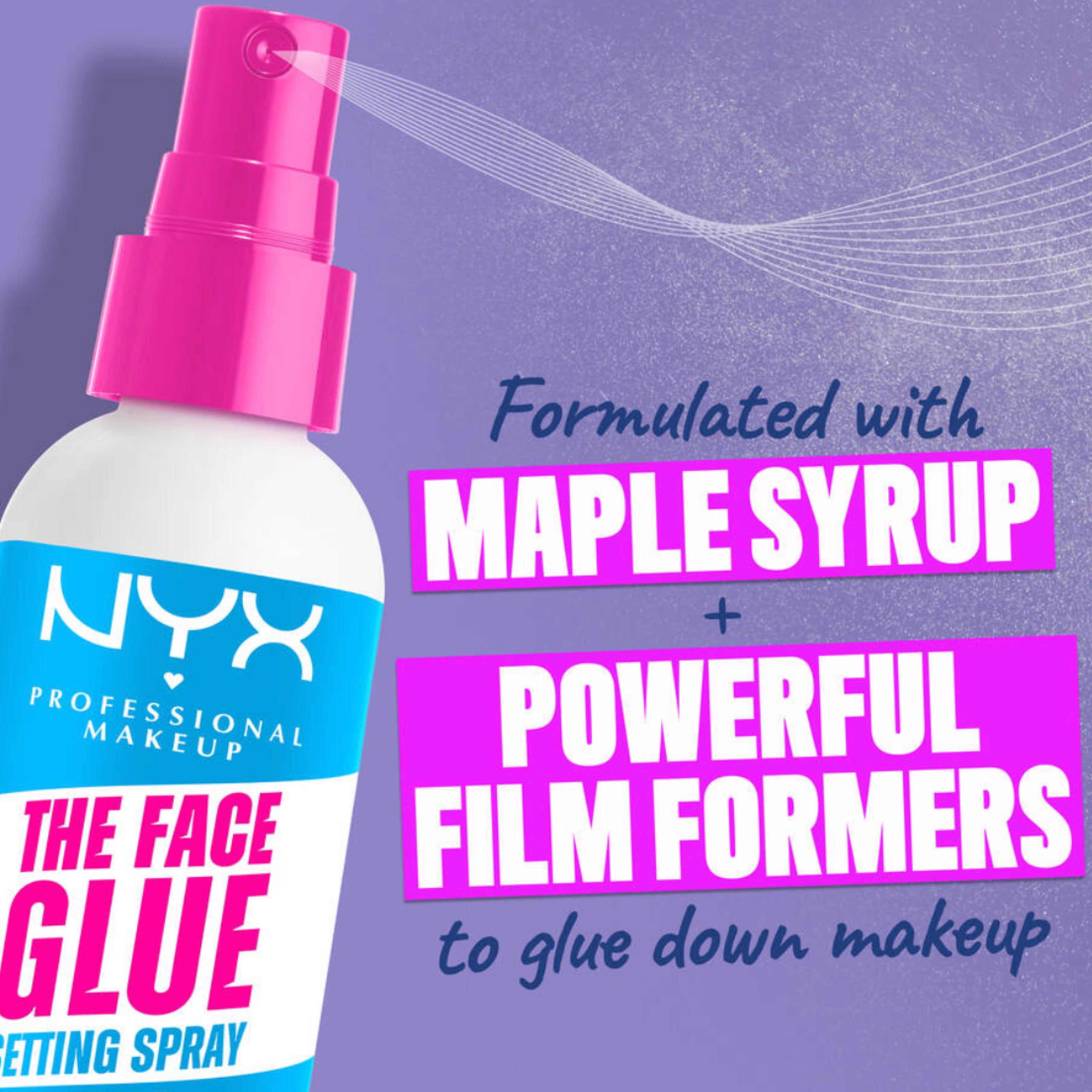 NYX The Face Glue Makeup Setting Spray – Long Lasting Fixer - 60ml