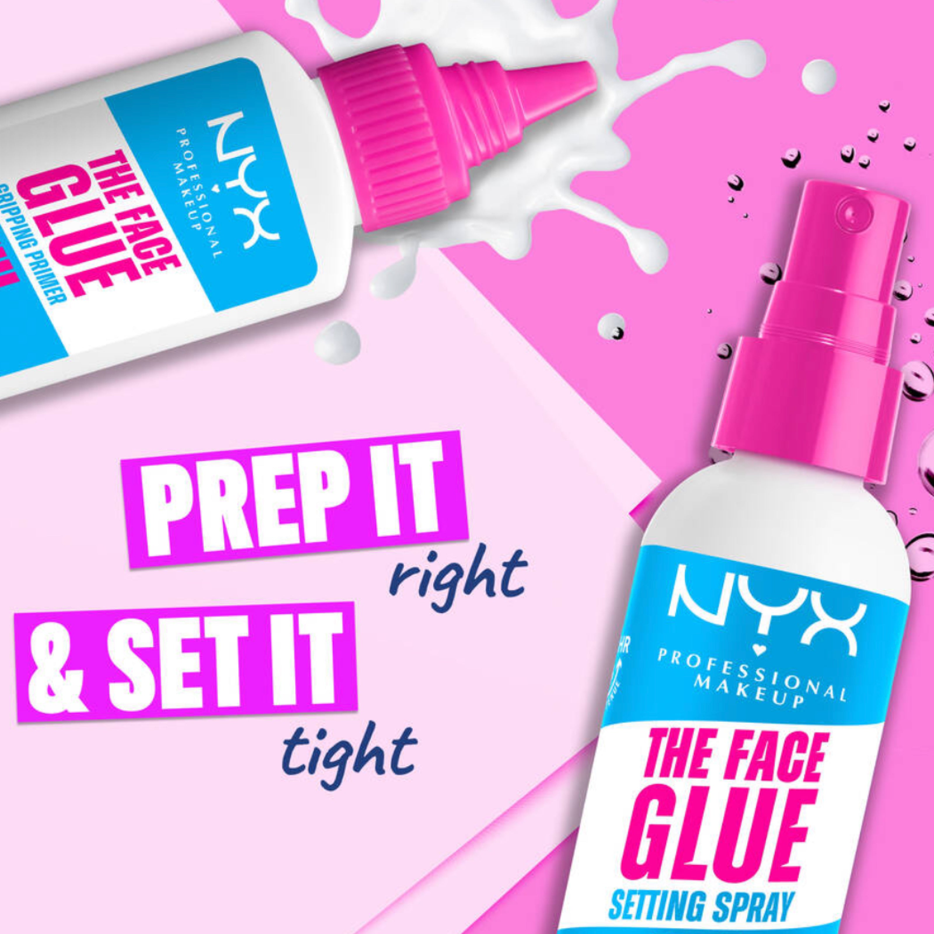 NYX The Face Glue Makeup Setting Spray – Long Lasting Fixer - 60ml