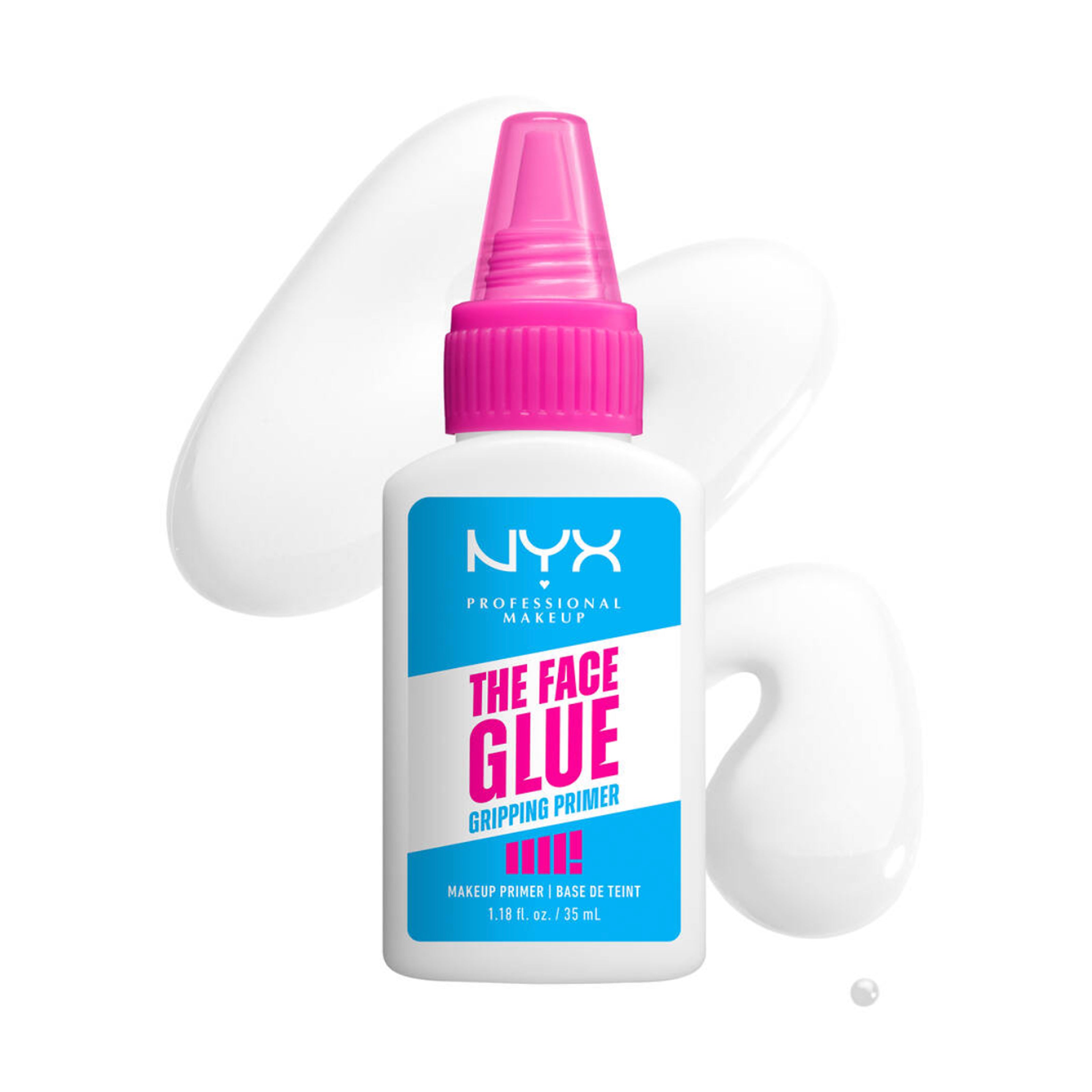 NYX Professional Makeup The Face Glue Primer – Long-Wearing Gripping Base, 35ml