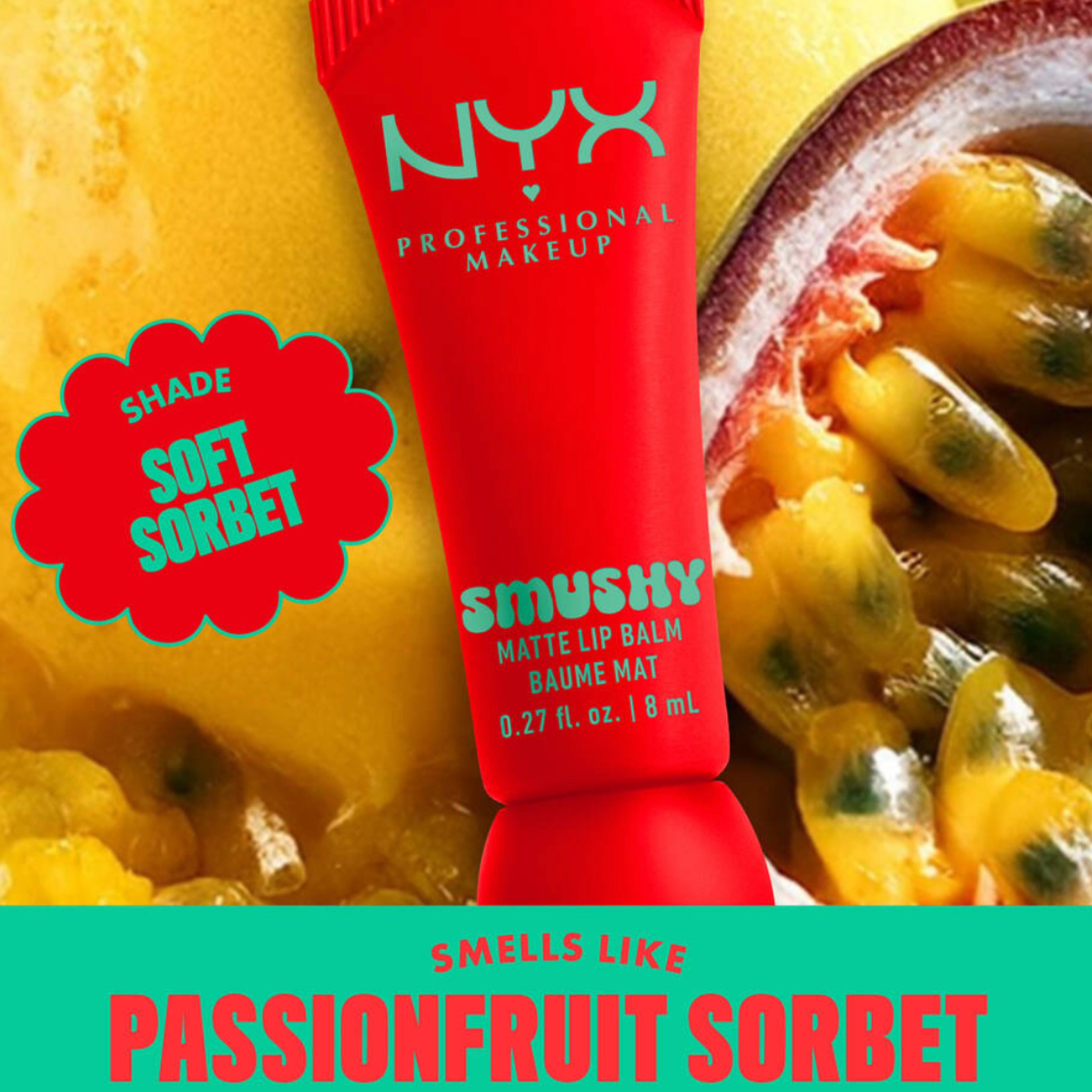 NYX Professional Makeup Smushy Matte Lip Balm - 09 Soft Sorbet (8ml)