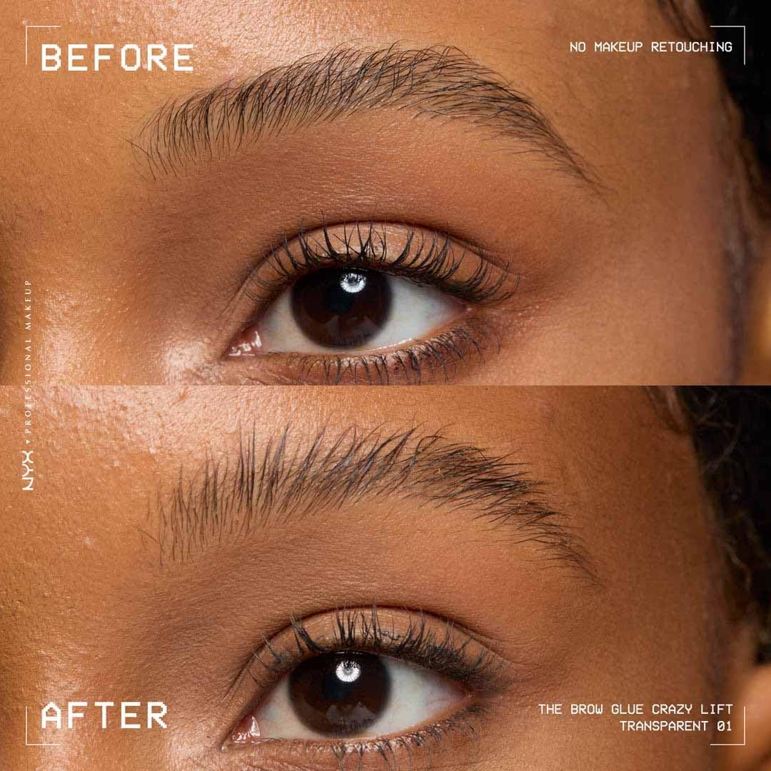 NYX Brow Glue Crazy Lift – Transparent Extreme Hold Eyebrow Gel 7ml