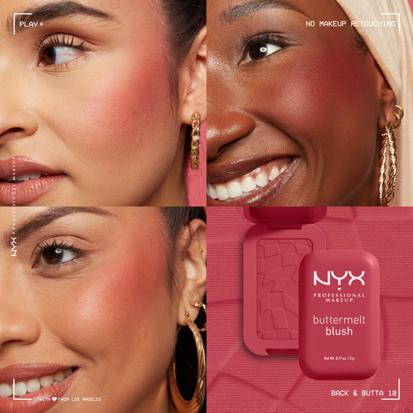 NYX Buttermelt Powder Blush – High-Pigment Matte & Glow Finish (7 Shades)