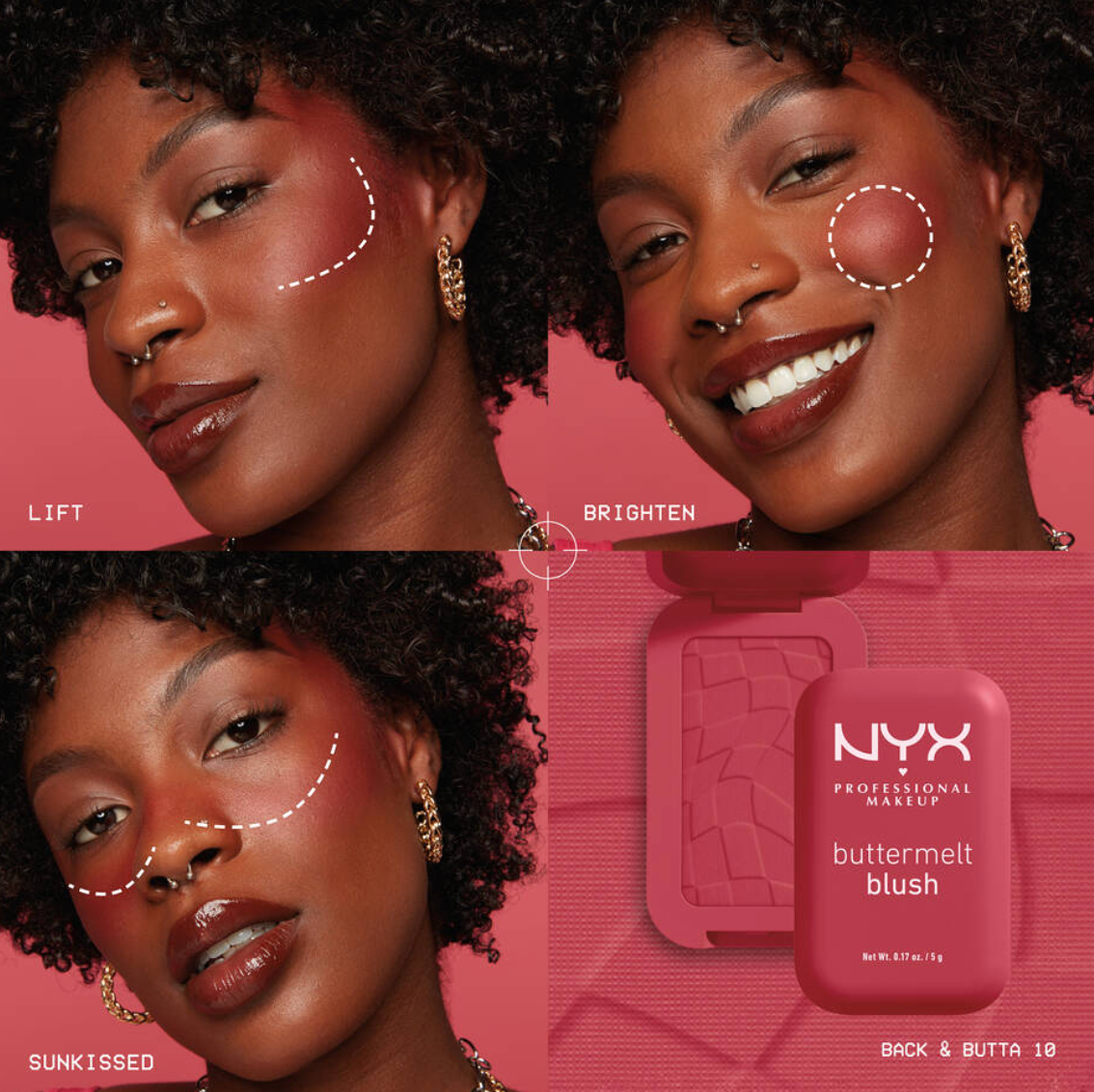 NYX Buttermelt Powder Blush – High-Pigment Matte & Glow Finish (7 Shades)
