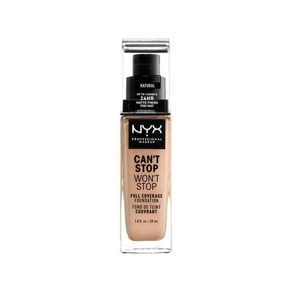 NYX Can't Stop Won't Stop Full Coverage Foundation – 07 Natural (30ml)