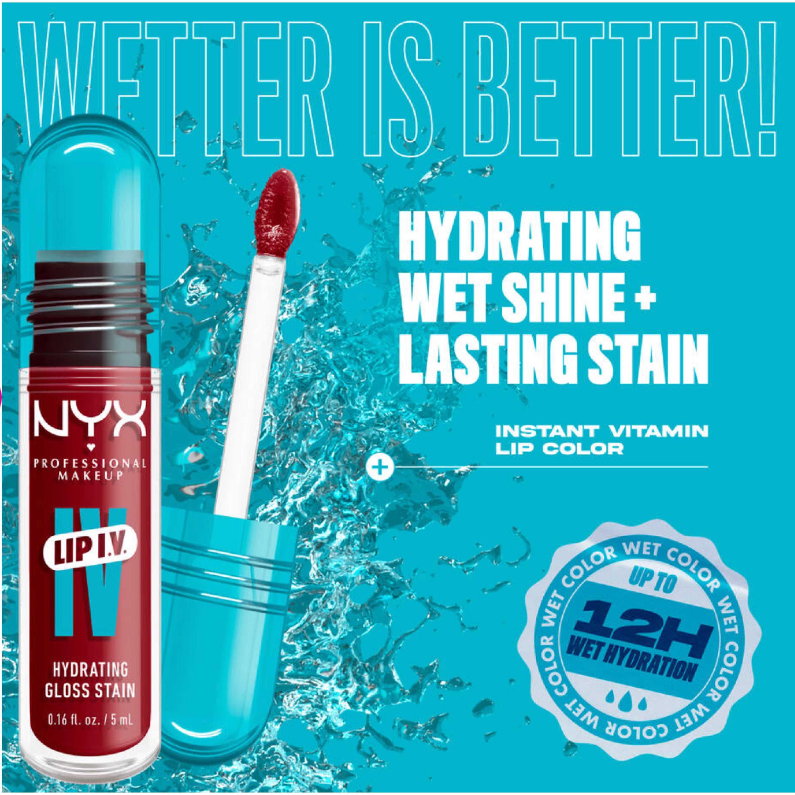 NYX Hydrating Lip Gloss – Moisturizing Lip Color in 7 Shades