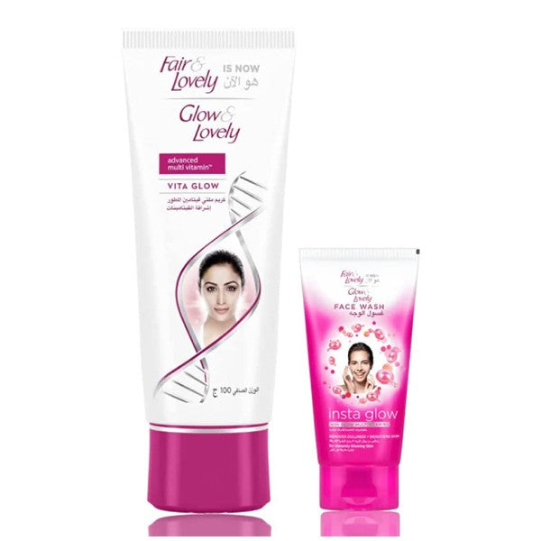 Glow & Lovely Face Cream 100ml Multivitamins + Face Wash Free 45 ml