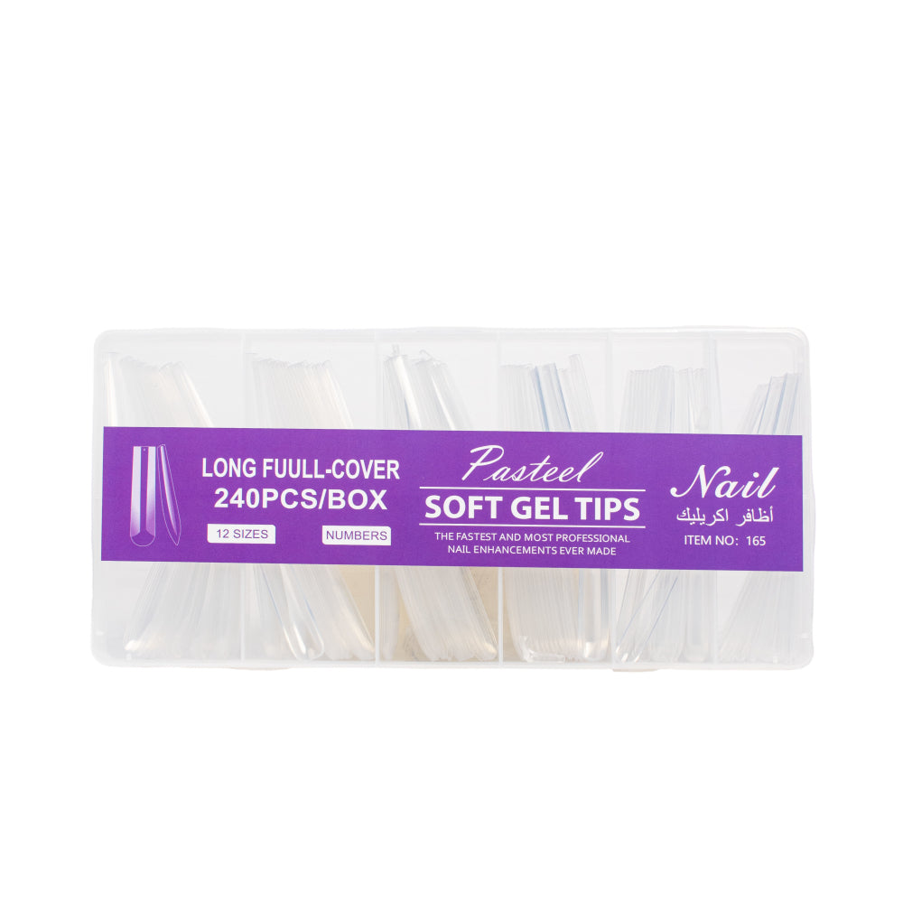 Pasteel Artificial Nails 240pc ITEM NO : 165 Acrylic Size 12