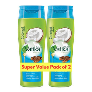 Vatika hair shampoo volume and thickness with tropical coconut 2 x 400ml