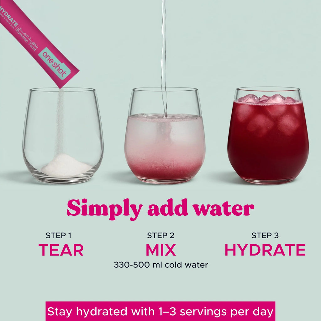 Oneshot Hydrate - مشروب إلكتروليت - رمان تويست (14 عصا)