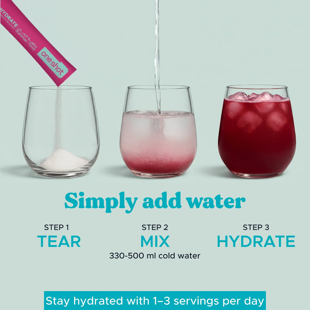 Oneshot Hydrate - Electrolyte Drink - Variety Pack (30 Sticks)