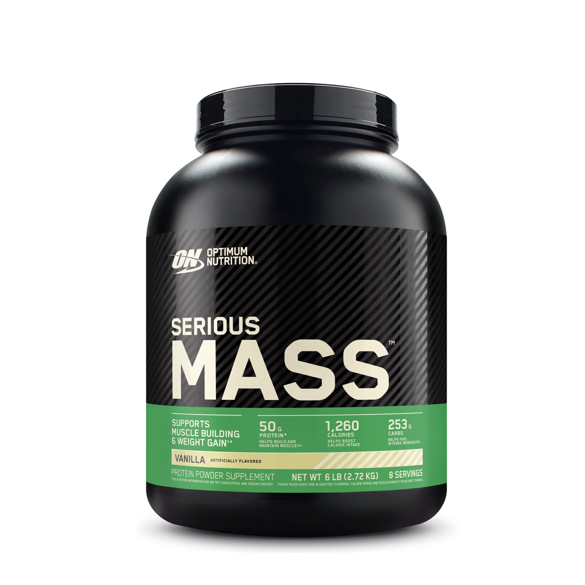 Optimum Nutrition Serious Mass Weight Gainer Protein Powder Vanilla 6 LB