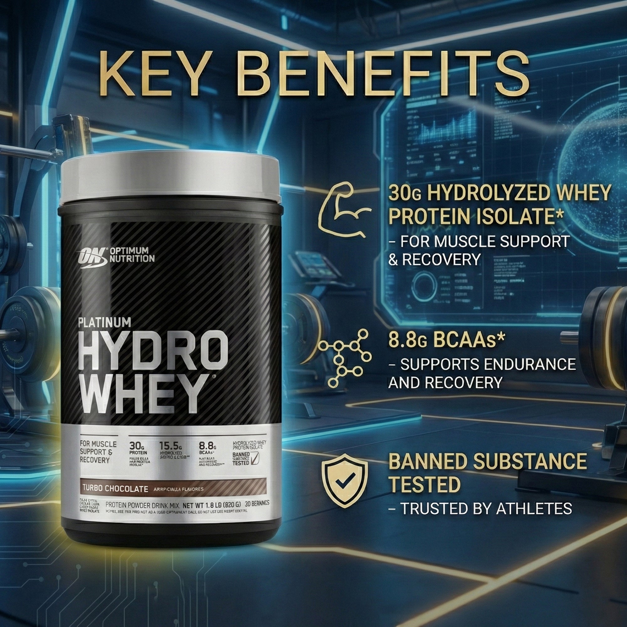 Optimum Nutrition Platinum Hydrowhey Turbo Chocolate
