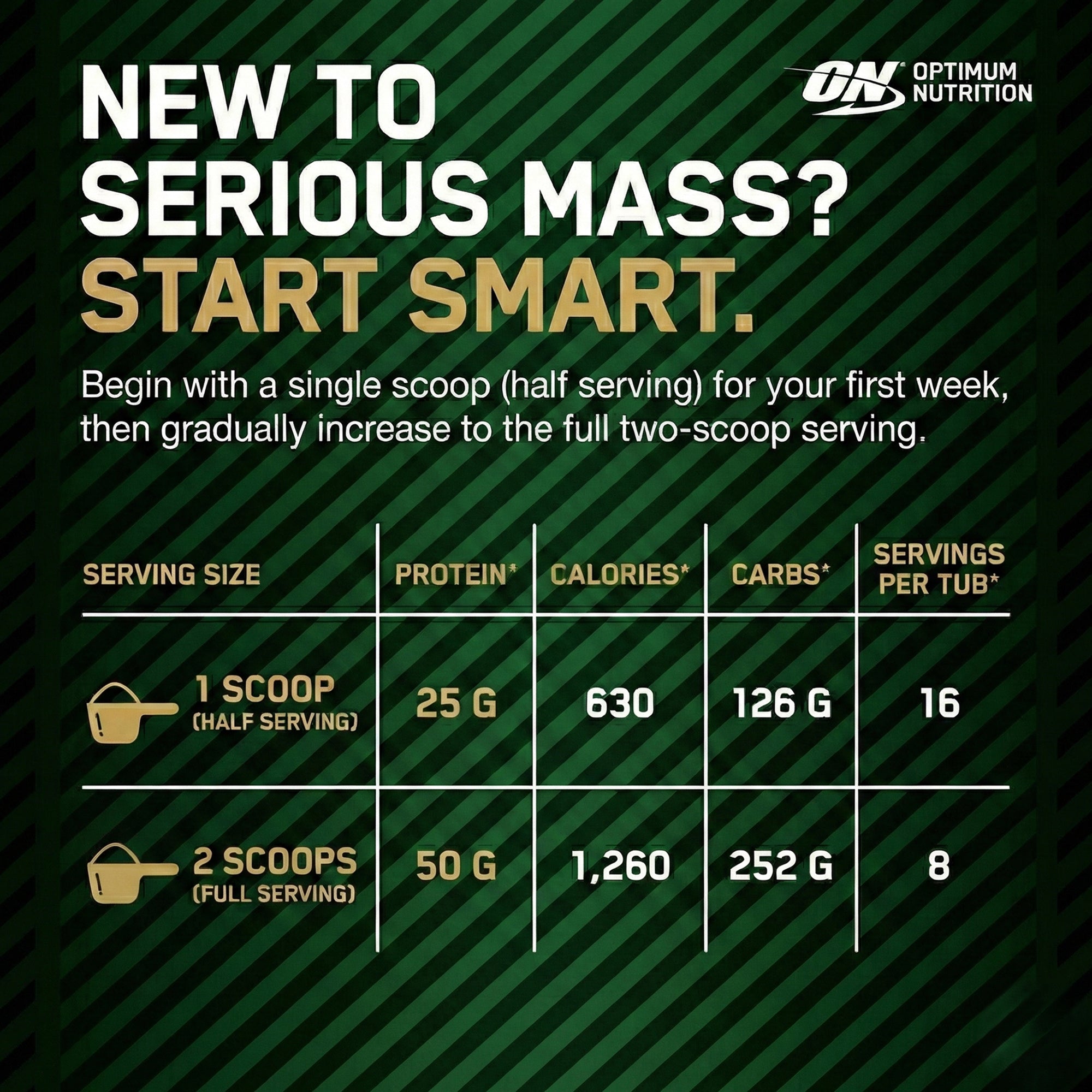 Optimum Nutrition Serious Mass - Chocolate 6 LB