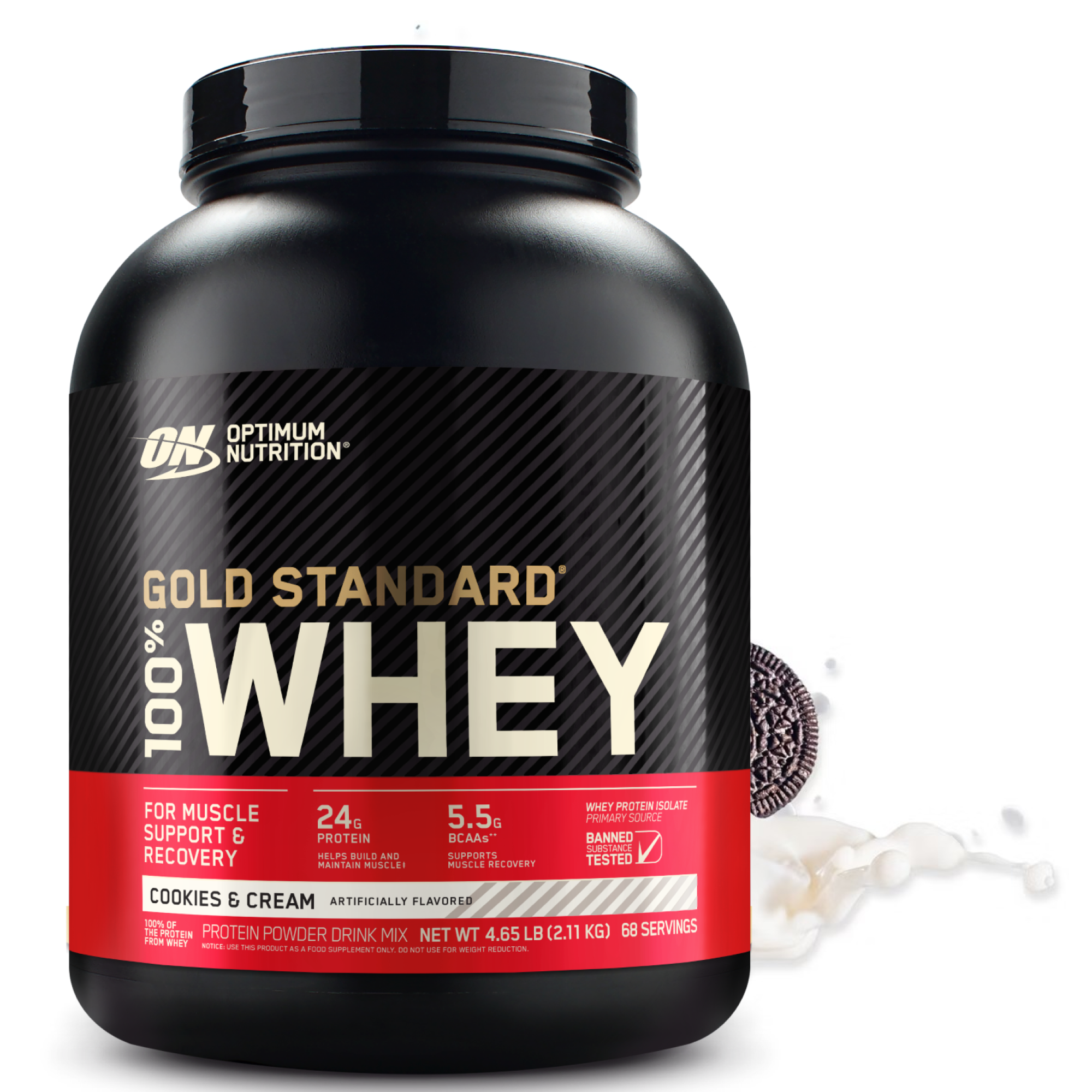 Optimum Nutrition Gold Standard 100% Whey Protein Cookies and Cream