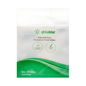 Global star  towel 25pc for single use 70 x 140 cm
