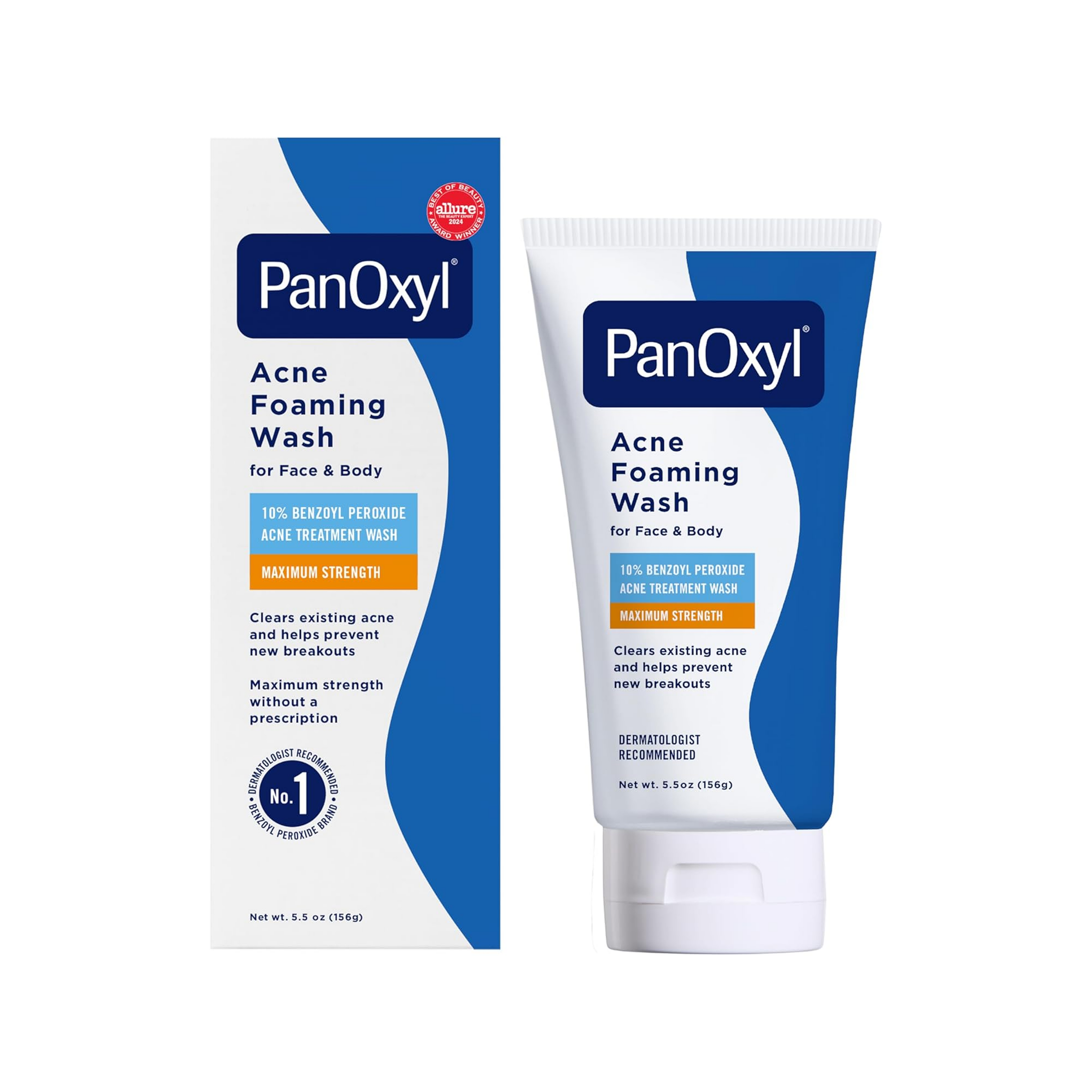 PanOxyl Acne Foaming Wash Benzoyl Peroxide 10% Maximum Strength - (156)g