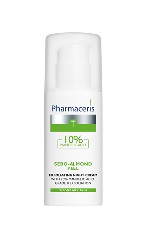 Pharmaceris T-Zone Sebo-Almond Peel 10% Night Cream50ML