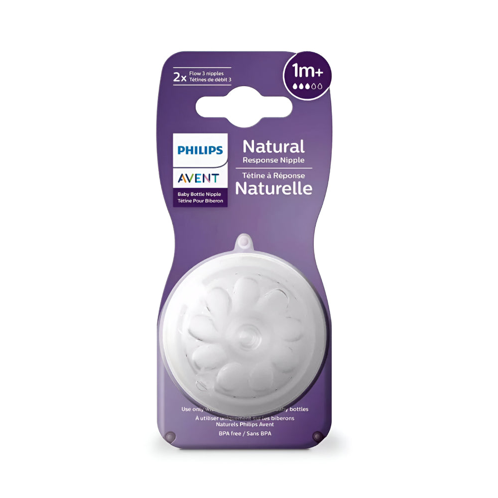 Philips-Avent-Nipple-NAT-2pc-SCY963/02-Feeding-+1-Months-3-Hole-
