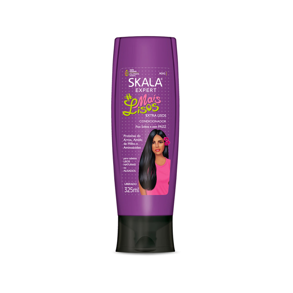 Skala hair conditioner 325ml mais lisos rice proteins for straight hair