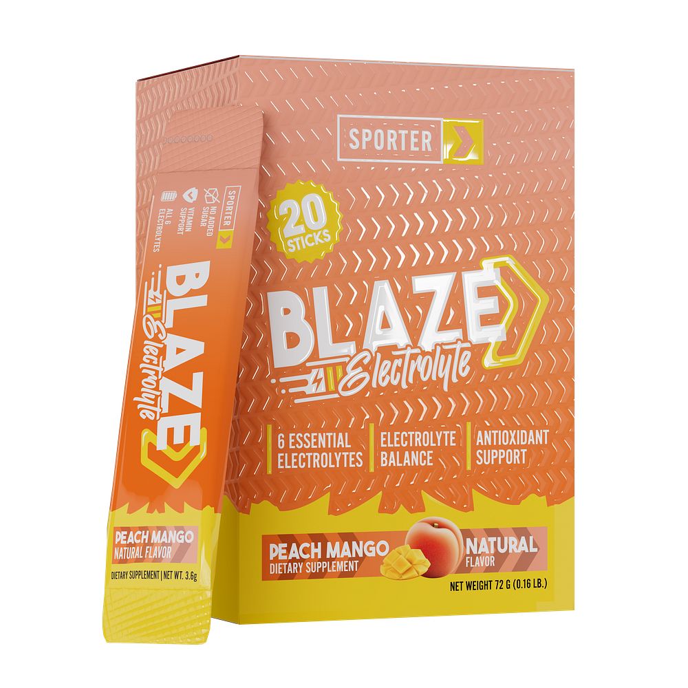 Sporter - Electrolyte powder - Peach Mango - 20 Sticks
