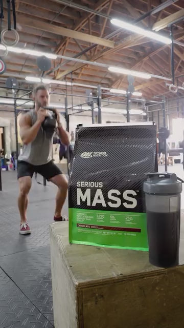 Optimum Nutrition Serious Mass مكمل زيادة الوزن - شوكولاتة - 12 باوند