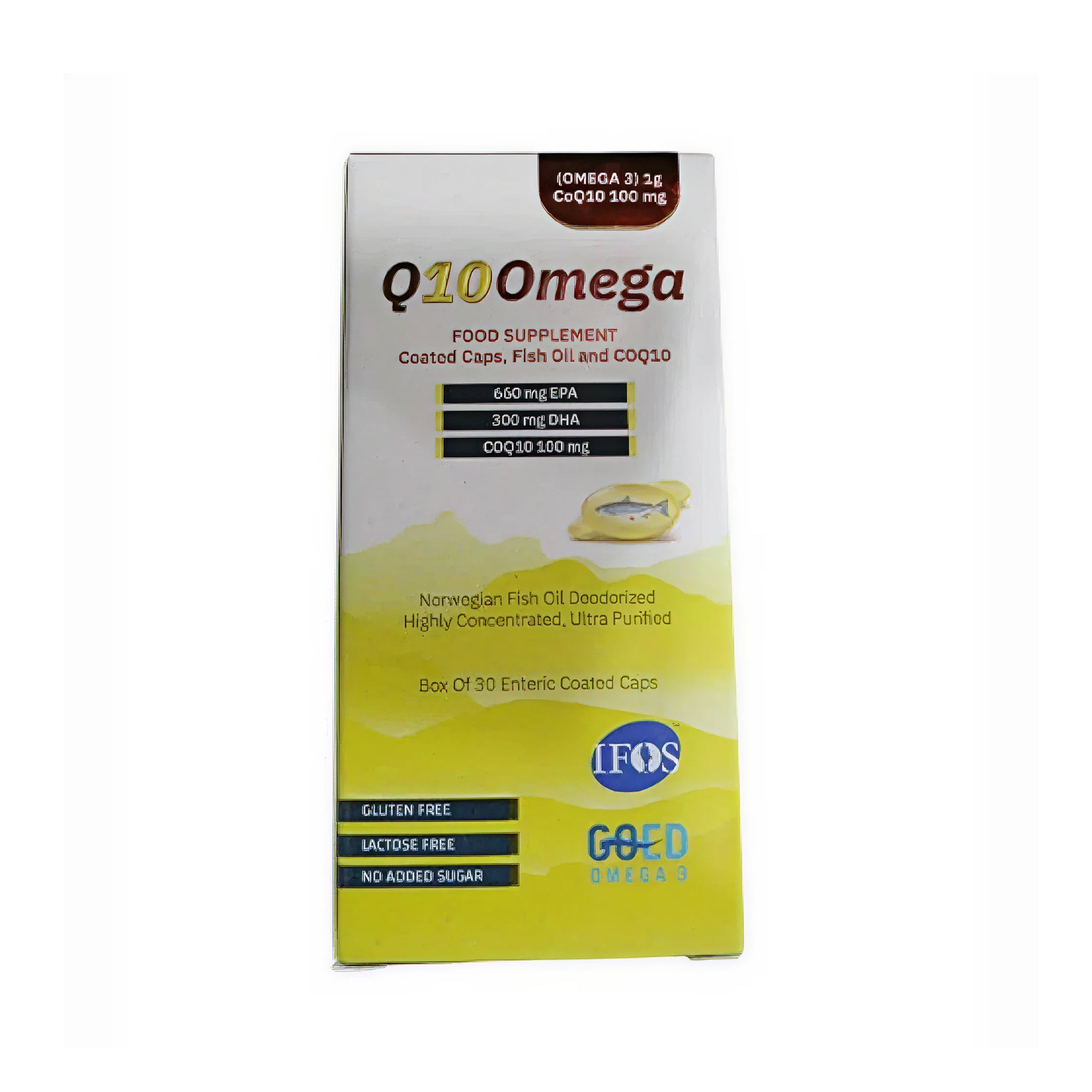 Q10 SOmega CoQ10 + Omega-3 Supplement Capsules 30 Count