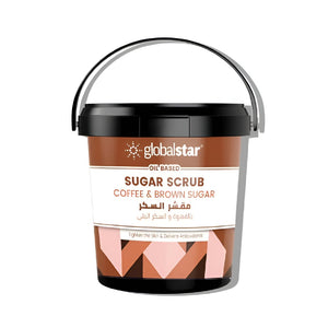 Global star sugar scrub 600ml oily with coffee and brown sugar