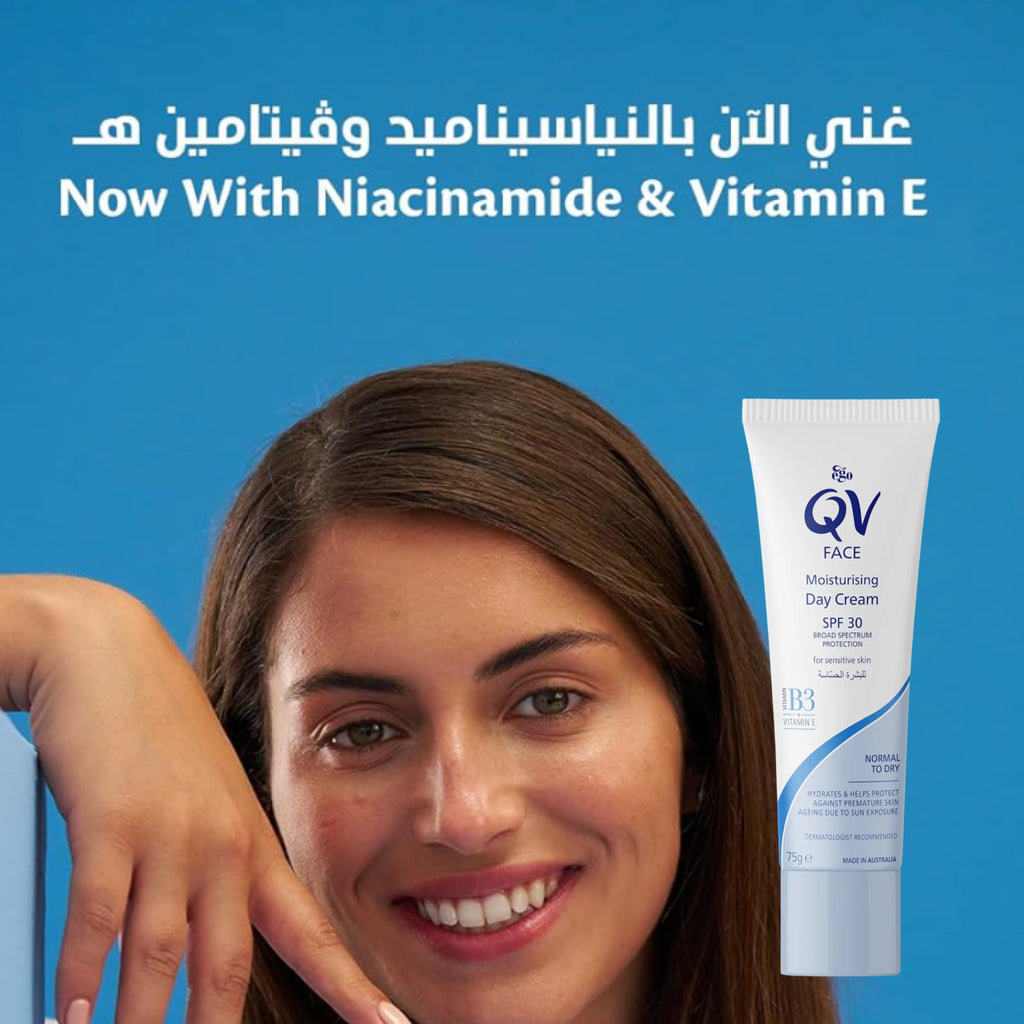 QV Face Moisturising Day Cream SPF 30 – Hydrating Face Cream 75g