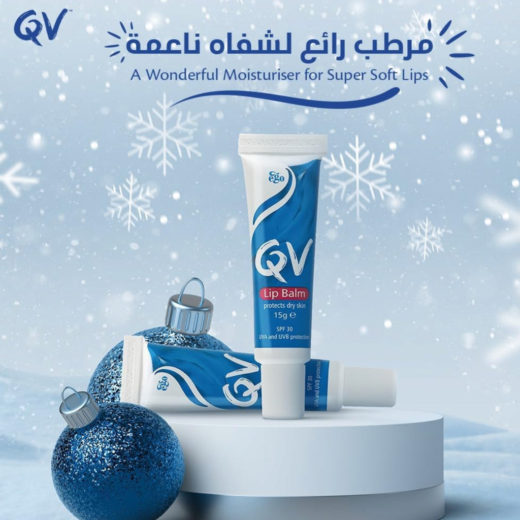 QV Lip Balm 15g - Soothing Moisturizer with SPF 30 for Sensitive Skin