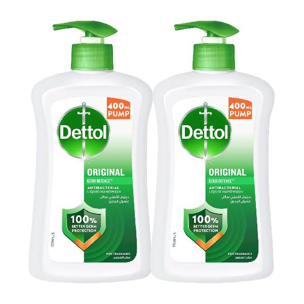 Dettol Hand Wash 400ml Original 2@ 35% Off