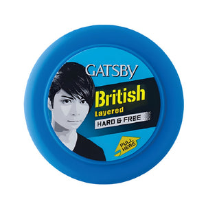 Gatsby hair styling wax 75g hard & free blue