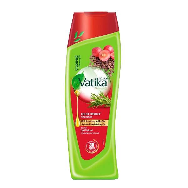 Vatika hair shampoo 400ml color protect grapeseed & rosemary