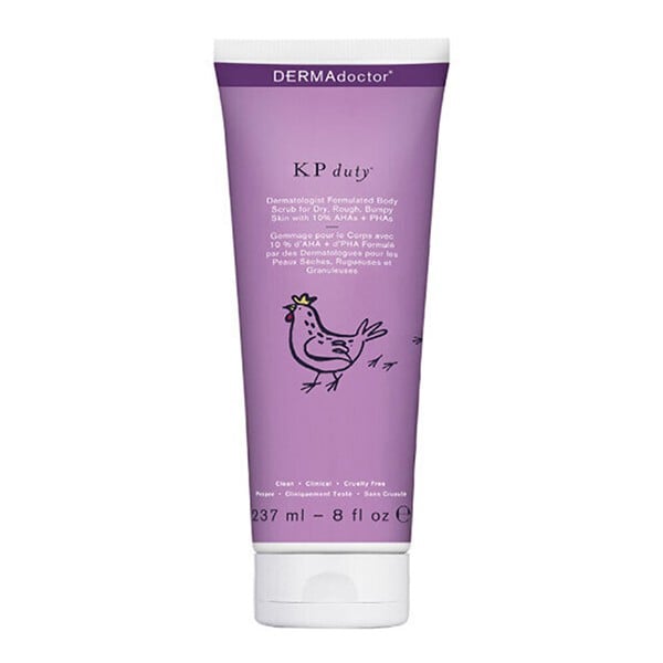 Dermadoctor body scrub 237ml kp duty chemical scrub (chicken skin   strawberry skin)