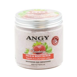 Angy Face & Body Scrub 500ml With Strawberry