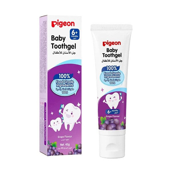 Pigeon baby toothpaste 45g grape flavor 6+ months