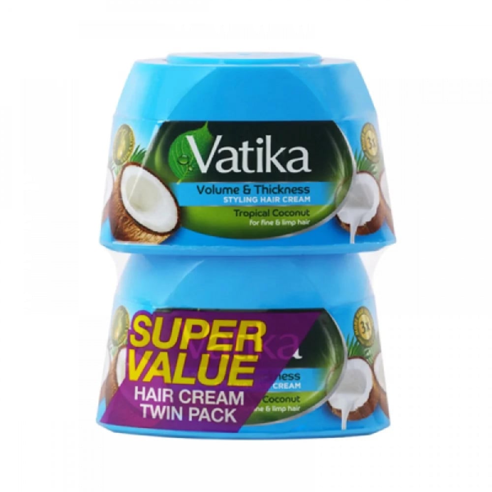 Vatika hair cream volume and thickness with tropical coconut 2 x 140ml