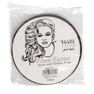 Hair system hair net 144pc brown