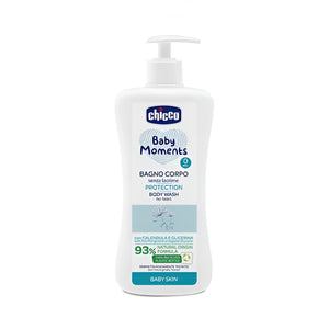 Chicco baby body wash 500ml baby moment for skin protection