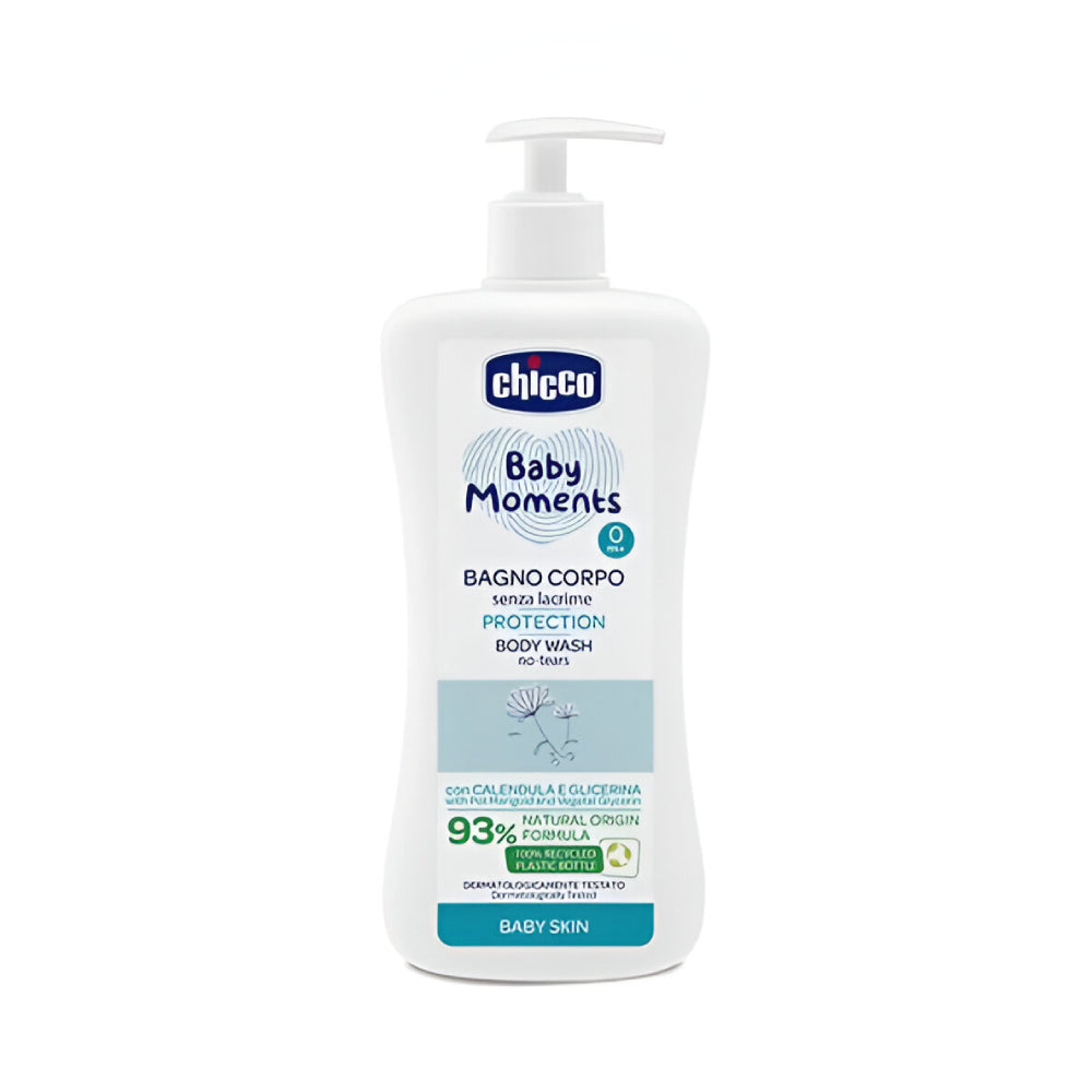 Chicco baby body wash 500ml baby moment for skin protection