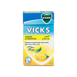 Vicks Soothing And Refreshing Throat Lozenges 40g With Lemon With Mint