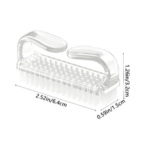 Salon-System-Nail-Brush-50pc-BK22-010-Manicure-And-Pedicure-Small-Transparent-