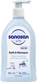 SANOSAN BABY BATH  and  SHAMPOO 500 ML