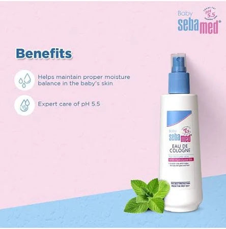 Sebamed Baby Cologne with Hydrolyzed Silk – Gentle & Hypoallergenic
