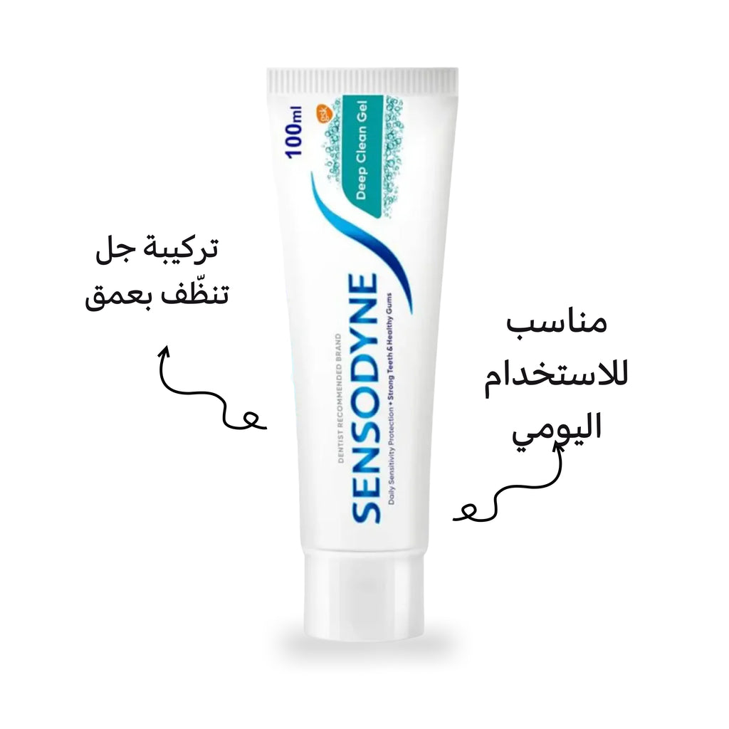 معجون الأسنان Sensodyne Deep Clean Gel – 100 مل