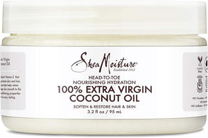 زيت جوز الهند 100% Extra Virgin من Shea Moisture - ترطيب من الرأس للقدمين 3.2 أونصة